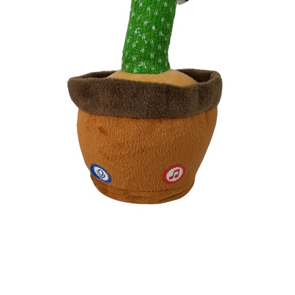 Singing Dancing Cactus Interactive Plush Hat Scarf Planter Spanish Music Tested - Picture 11 of 14